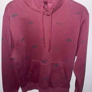 Nike Men's Maroon Hoodie